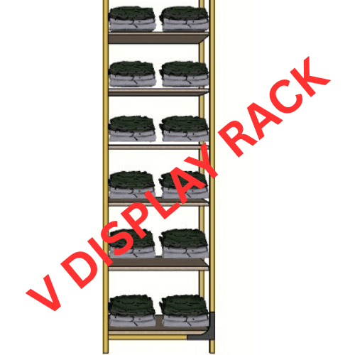 metal shelf clothes rack