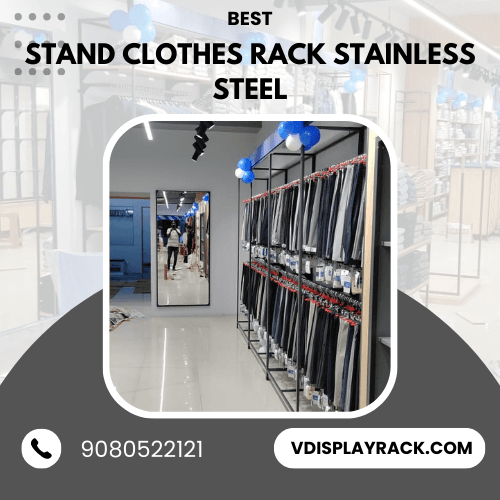stand clothes rack stainless steel