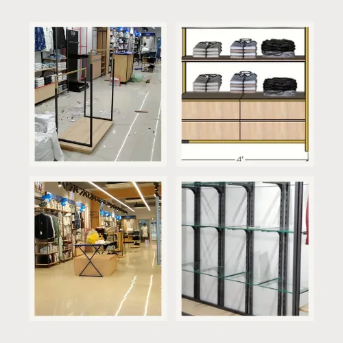 wall mounted clothing display