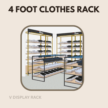 4 foot clothes rack