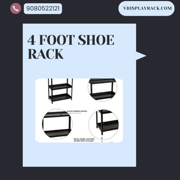 4 foot shoe rack