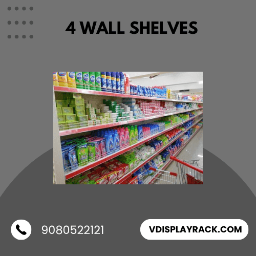 4 wall shelves