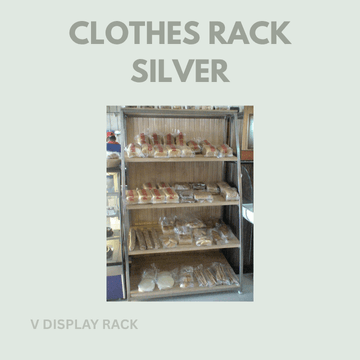 clothes rack silver