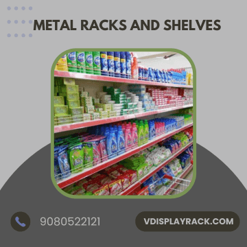 metal racks and shelves