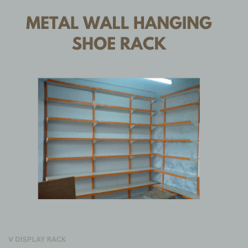 metal wall hanging shoe rack