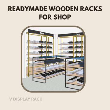 readymade wooden racks for shop
