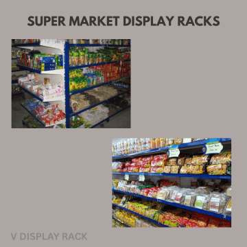 super market display racks