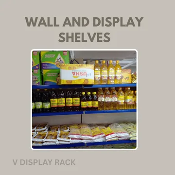 wall and display shelves