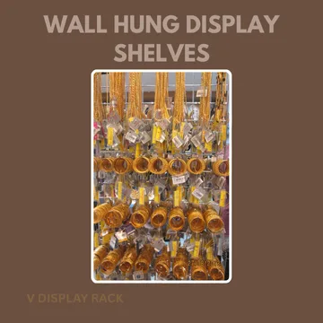 wall hung display shelves