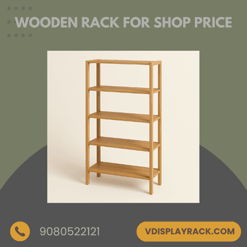 wooden rack for shop price