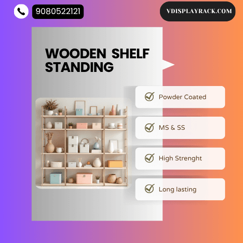 wooden shelf standing