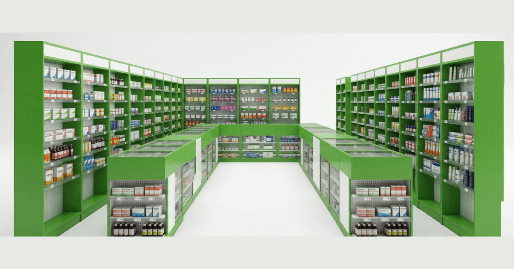 Display Racks for Pharmacy