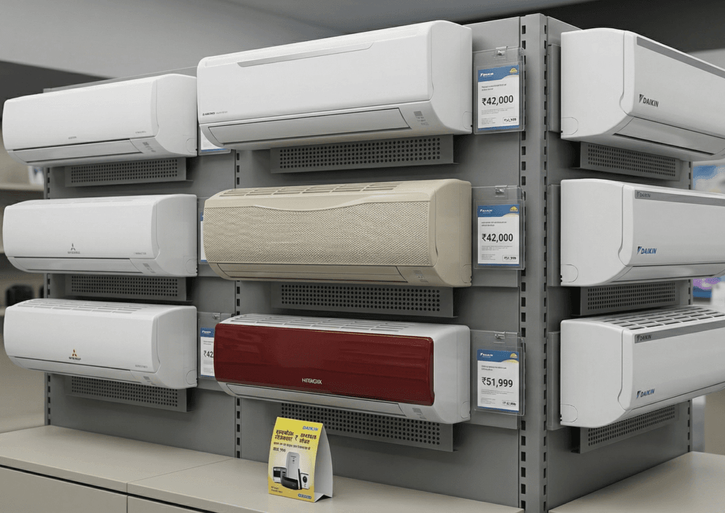 electronic split ac racks