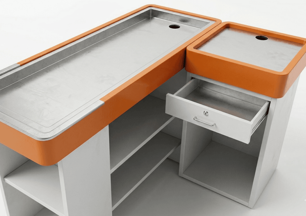 supermarket cash register counter