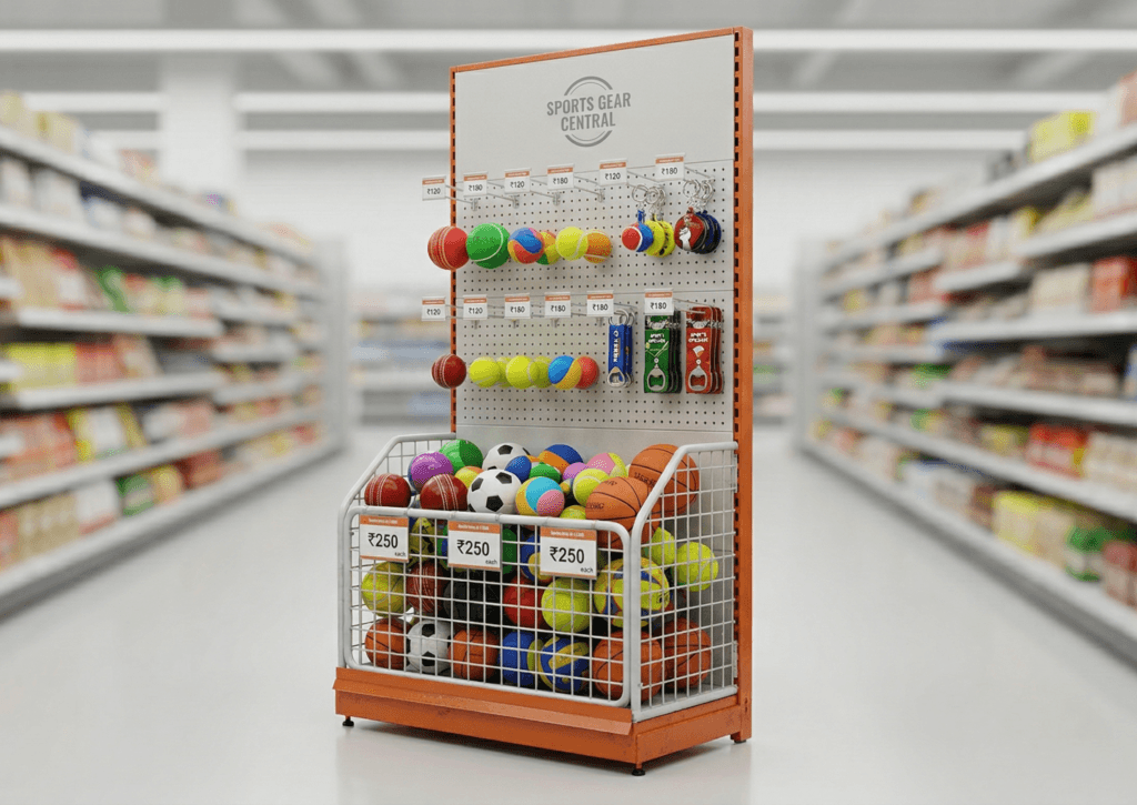 supermarket metal ball cage racks